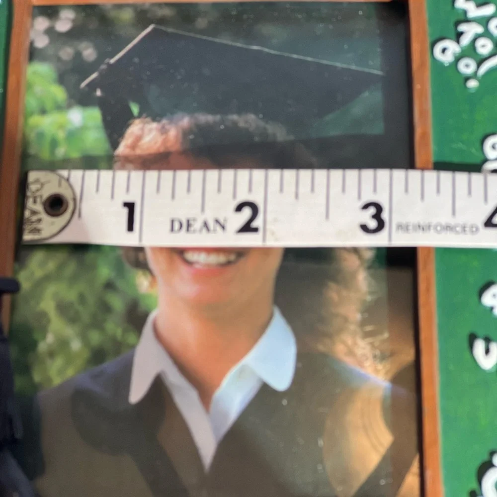 Cute Graduation Picture Frame with Bear Wearing Graduation Gown. New.